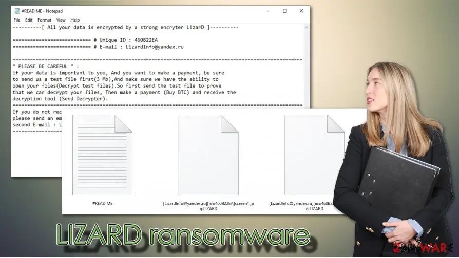 LIZARD ransomware: flamingo virus variant