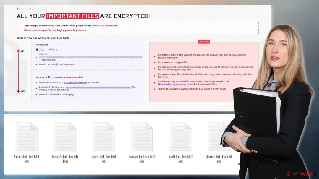 LockFile ransomware: encrypted files