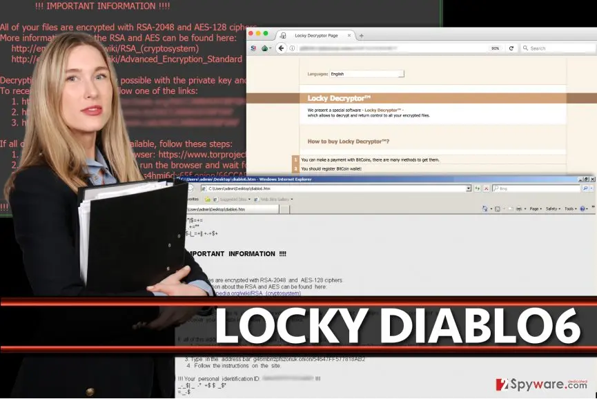 Diablo6 ransomware virus: locky