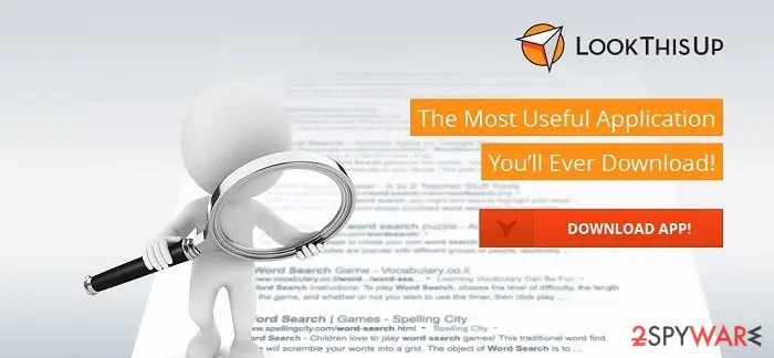 Screenshot of LookThisUp: screenshot