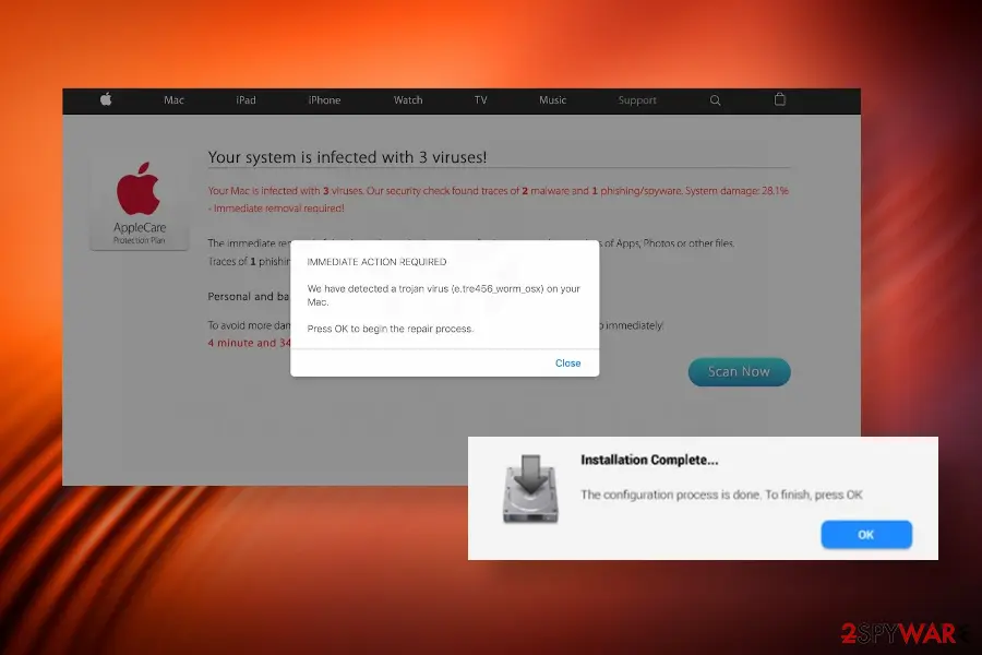 Screenshot of LookWebResults: redirects