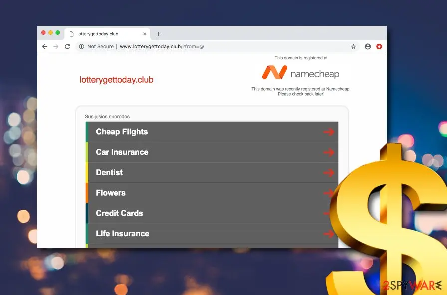 Lotterygettoday.club: lotterygettoday club adware application