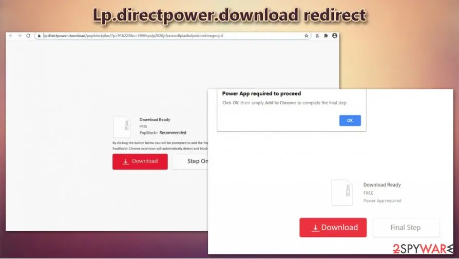 Lp.directpower.download: lp directpower download pop up scam