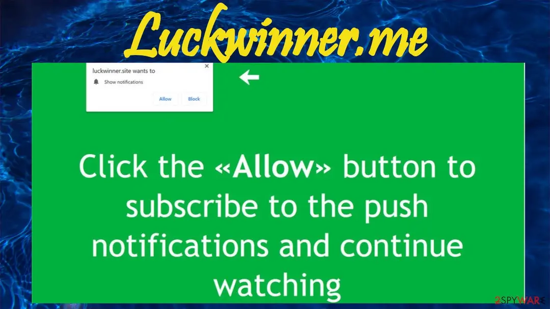 Luckwinner.me: luckwinner me virus