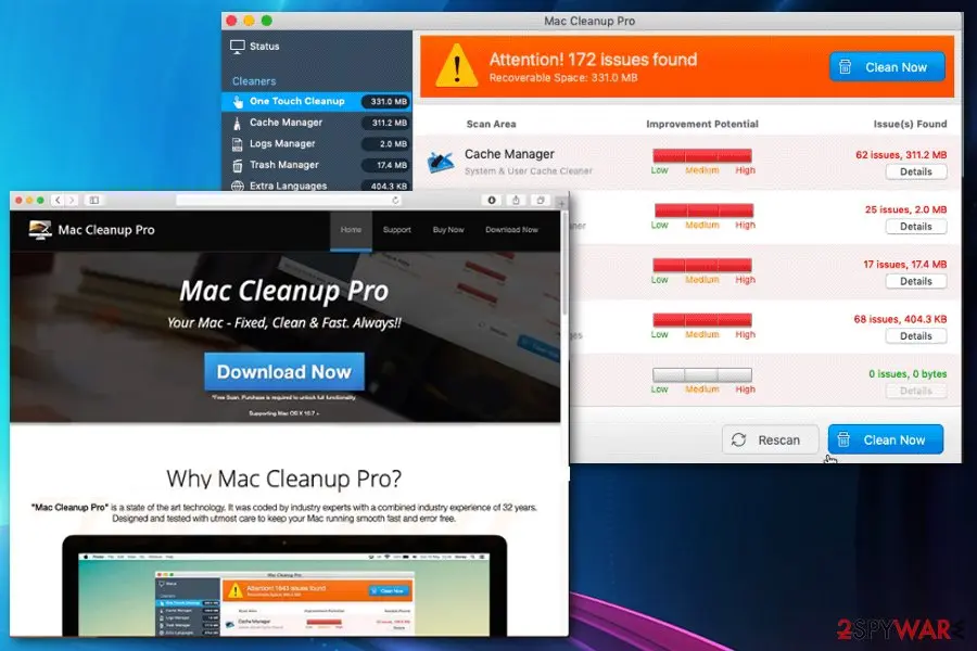 Mac Cleanup Pro: rogue tool