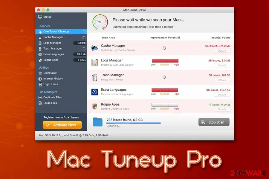 Mac Tuneup Pro: scareware fake system optimizer