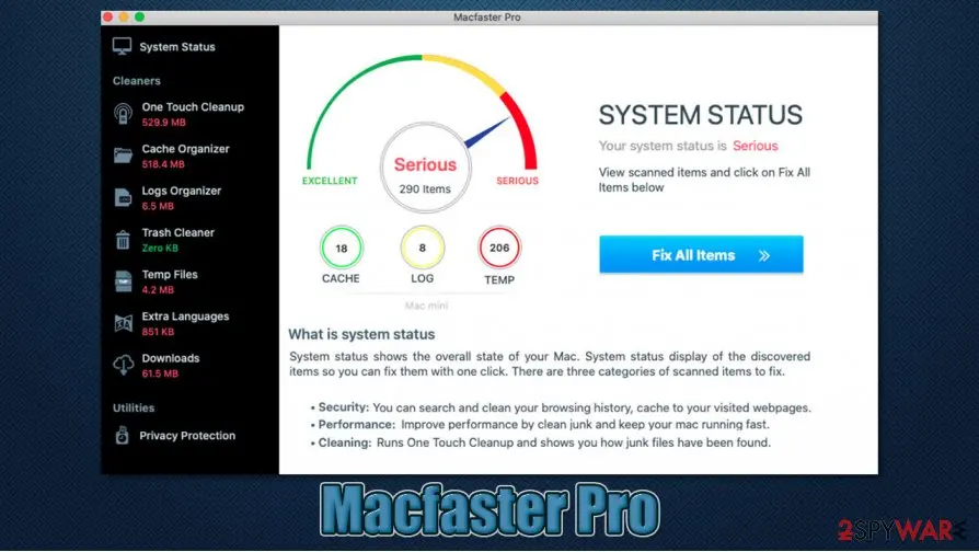Macfaster Pro: mac virus