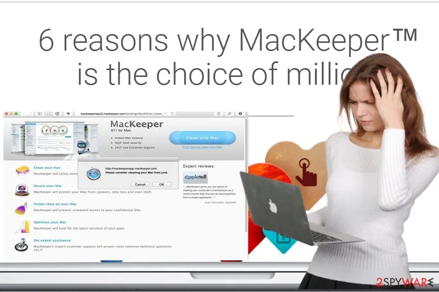 Screenshot of MacKeeper: ads 1