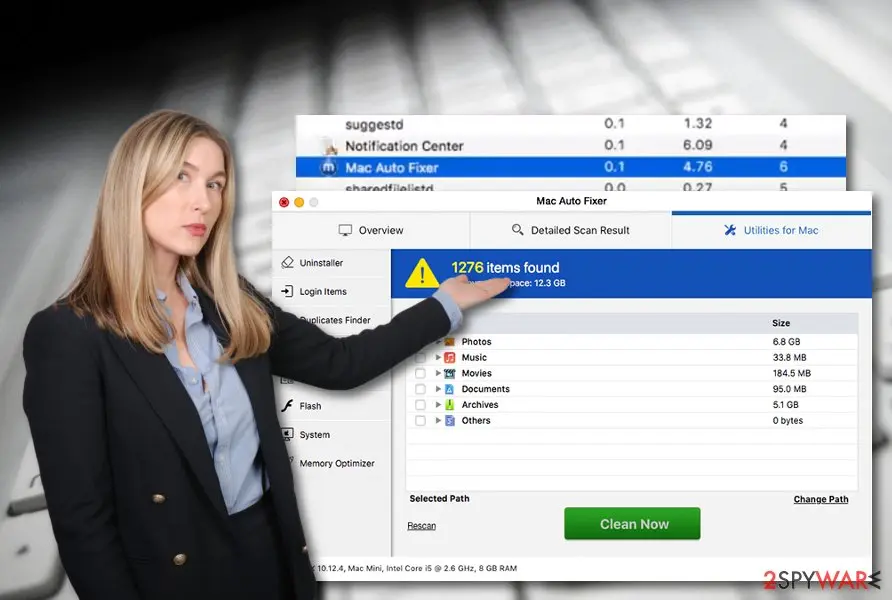 Screenshot of Maftask: process