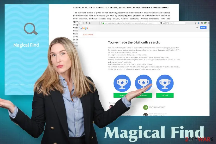 Screenshot of Magical Find: adware