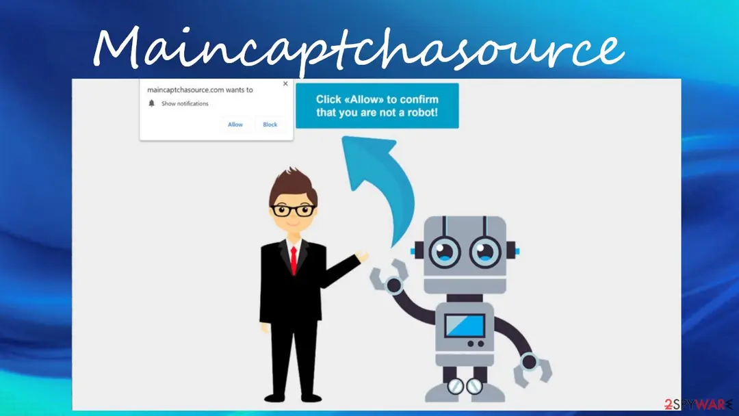 Screenshot of Maincaptchasource: virus