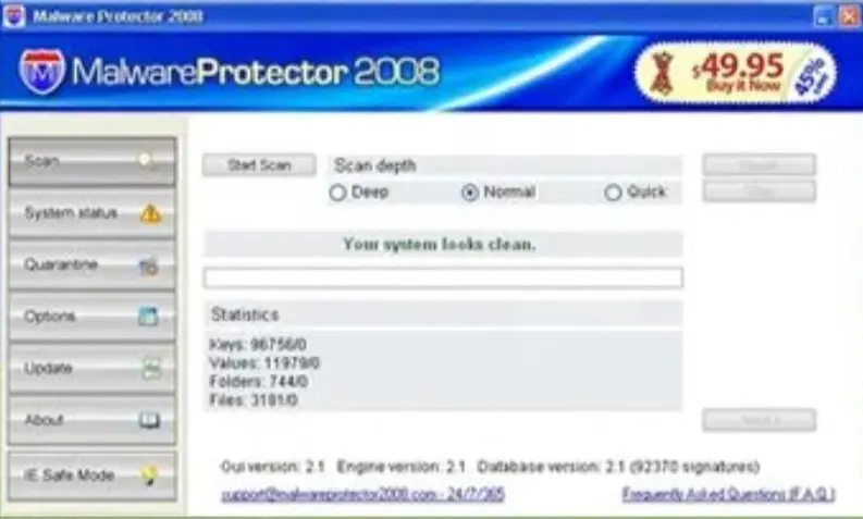 Malware Protector 2008: rogue