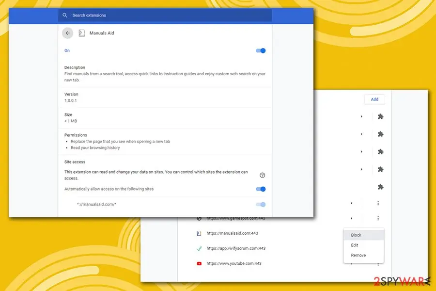 Manuals Aid: get rid of site notifications chrome