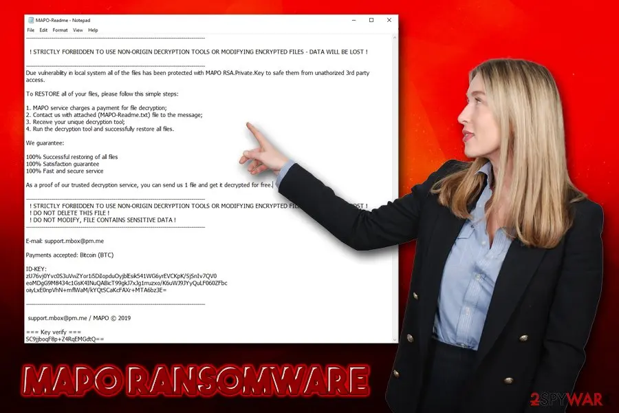 Mapo: ransomware encrypts all files with rsa