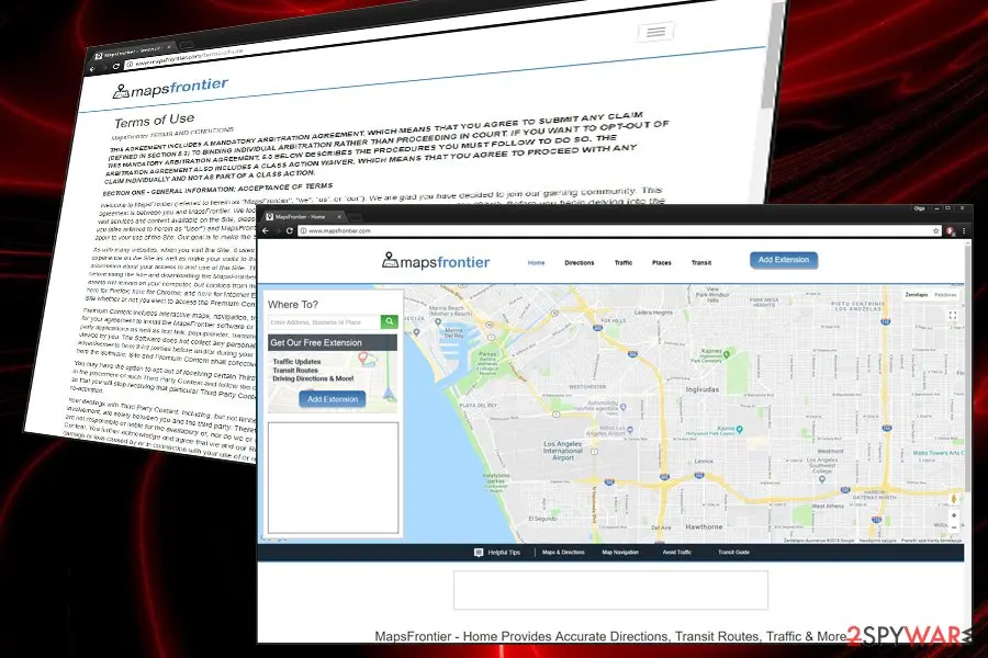 MapsFrontier virus: maps frontier adware