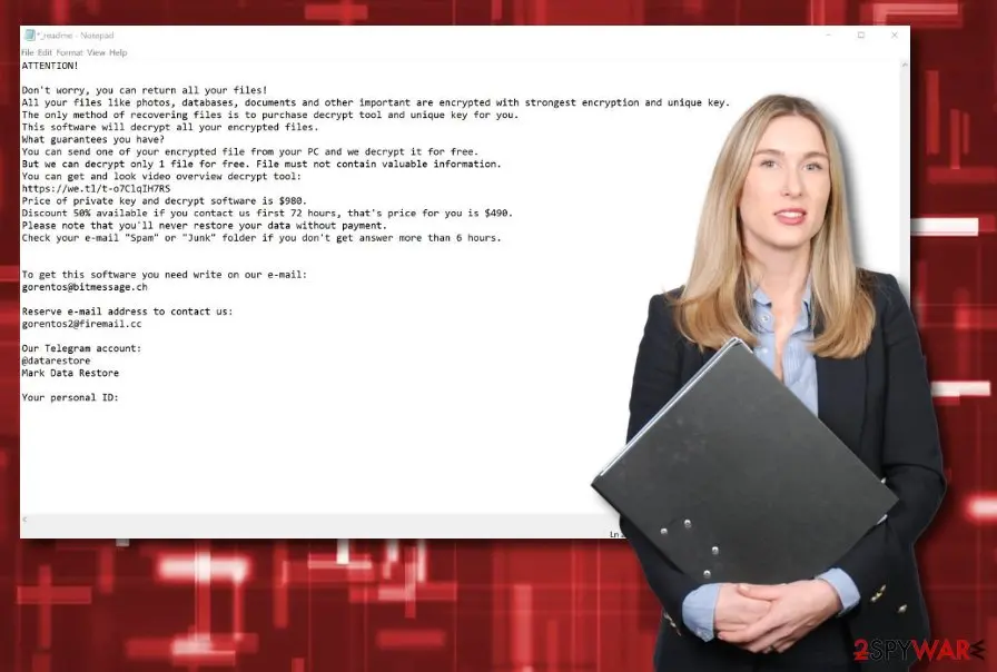 Screenshot of Masodas: ransomware
