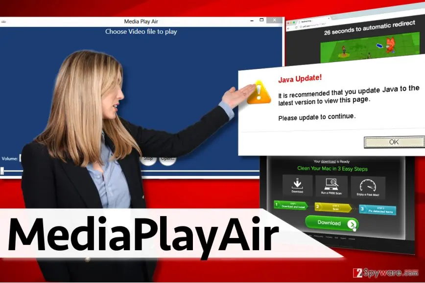 MediaPlayAir virus: mediaplayair ads examples