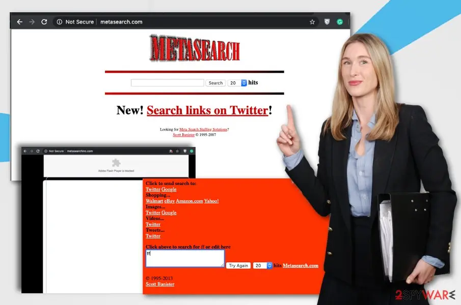 Screenshot of MetaSearch: hijack 1