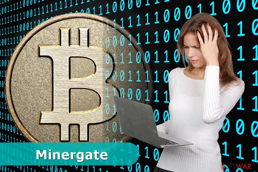 Screenshot of Minergate virus: screenshot