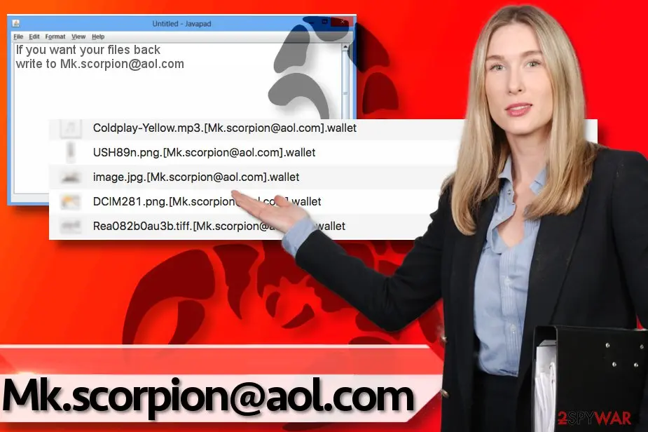 Mk.scorpion@aol.com ransomware virus: mk scorpionaol com ransomware virus