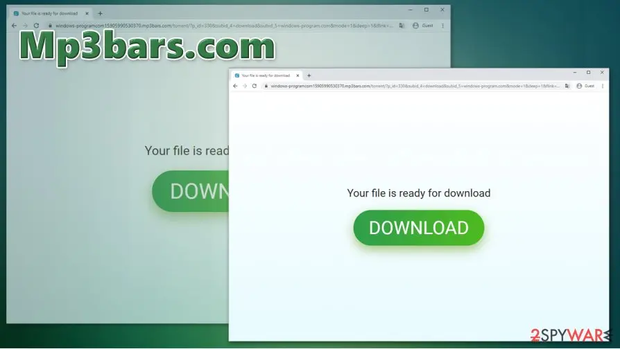 Mp3bars.com: mp3bars com push notification virus