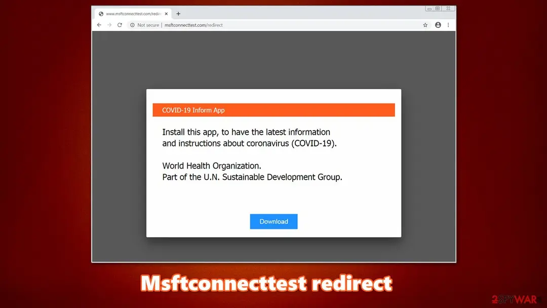 Msftconnecttest redirect: msft image