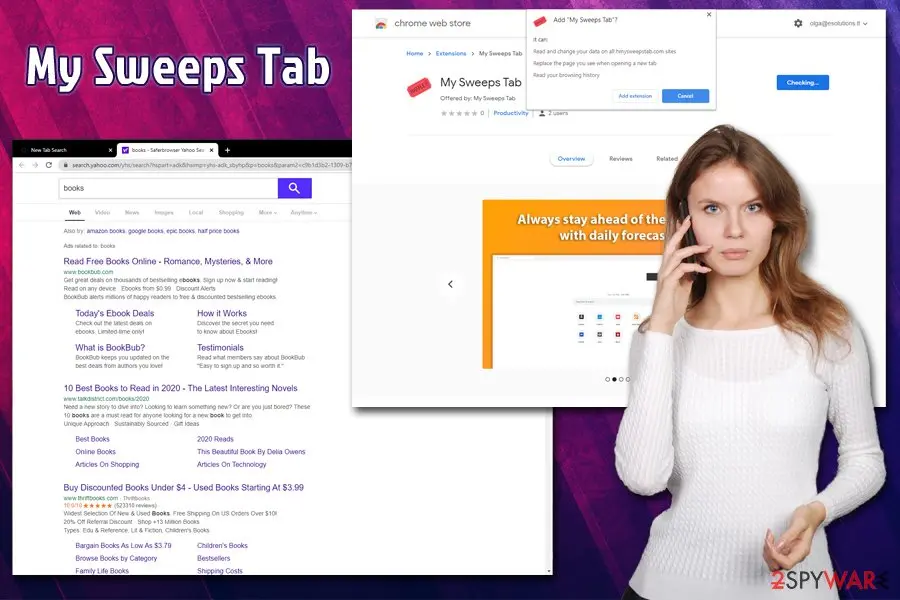 My Sweeps Tab: hijack pup notifications