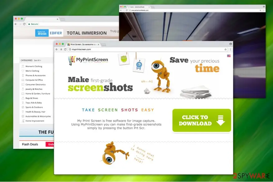 MyPrintScreen: adware causes annoying redirects