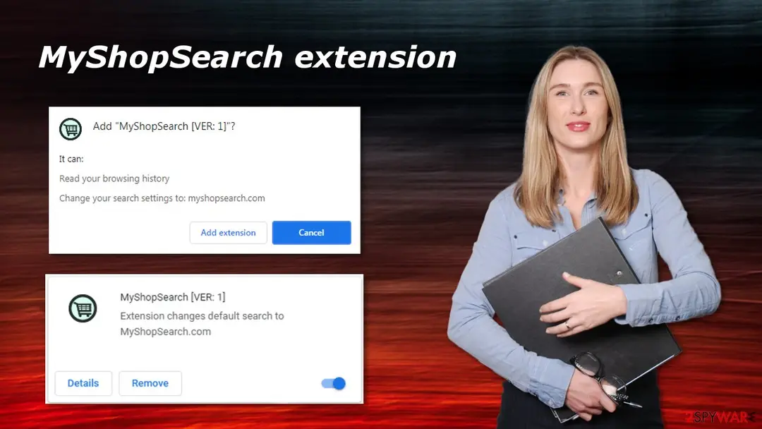 Screenshot of MyShopSearch: extension