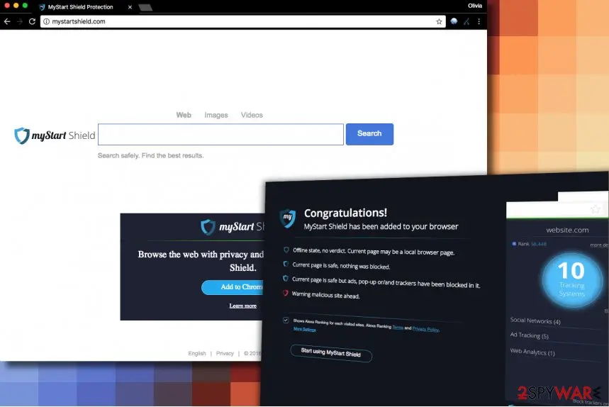 Mystartshield.com virus: mystartshield com search virus