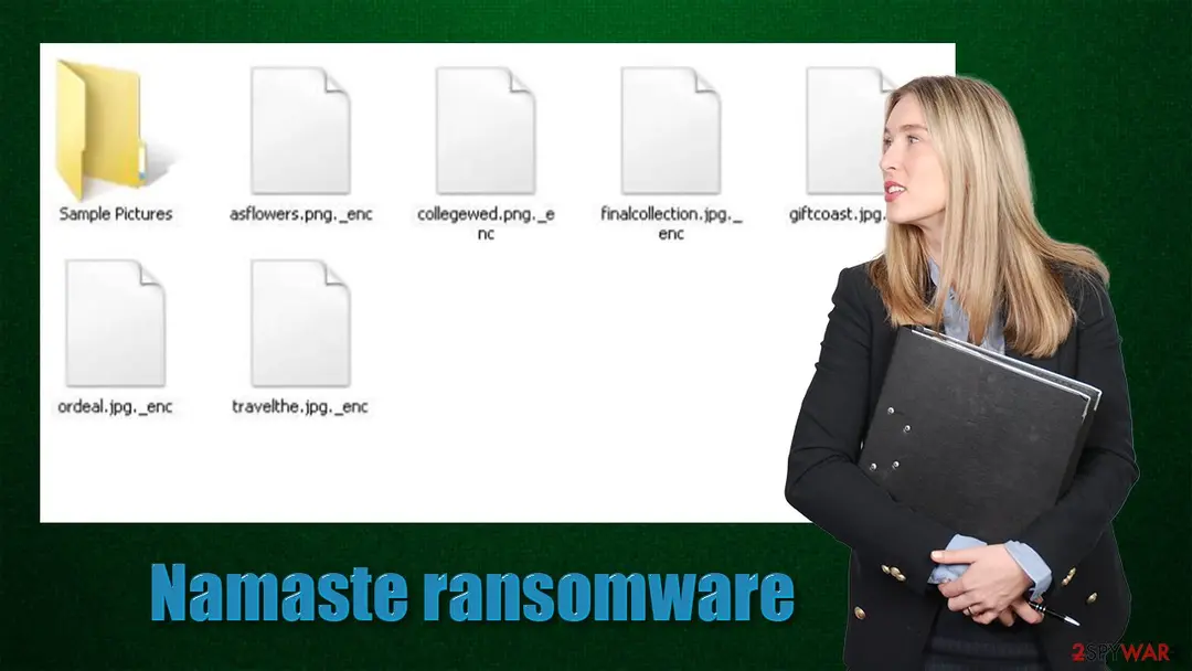 Namaste ransomware: asks for bitcoin