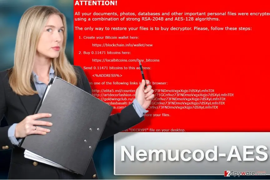 Nemucod: aes ransomware virus