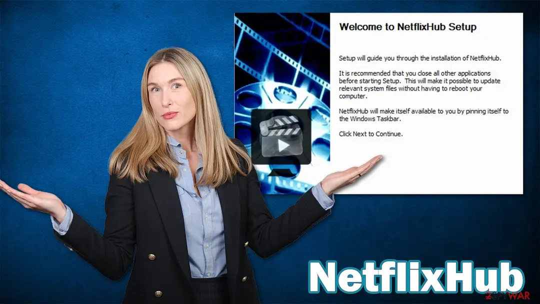 Screenshot of NetflixHub: adware virus