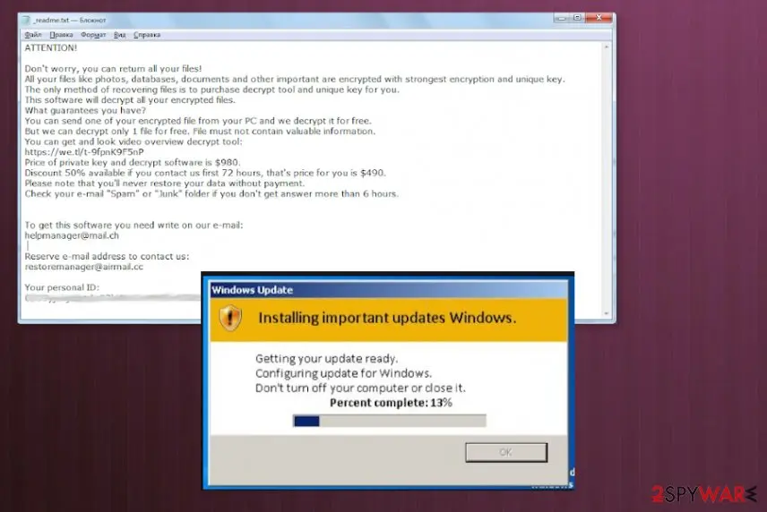 Repl: newest djvu ransomware