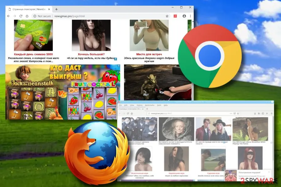 Newsgmae.pro: newsgmae com adware