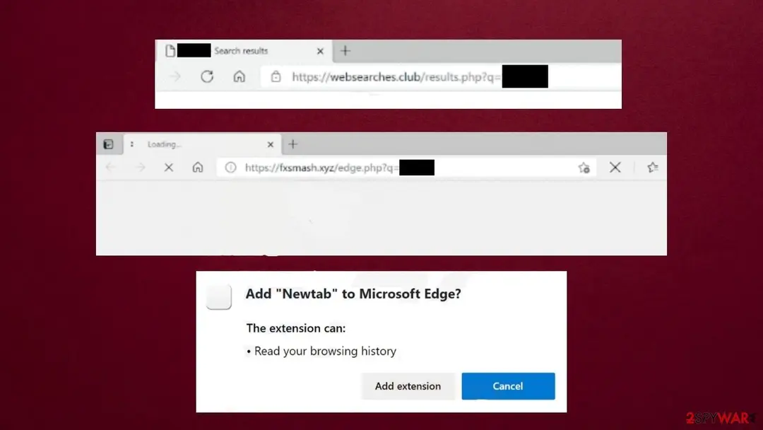 Newtab browser hijacker: newtab virus