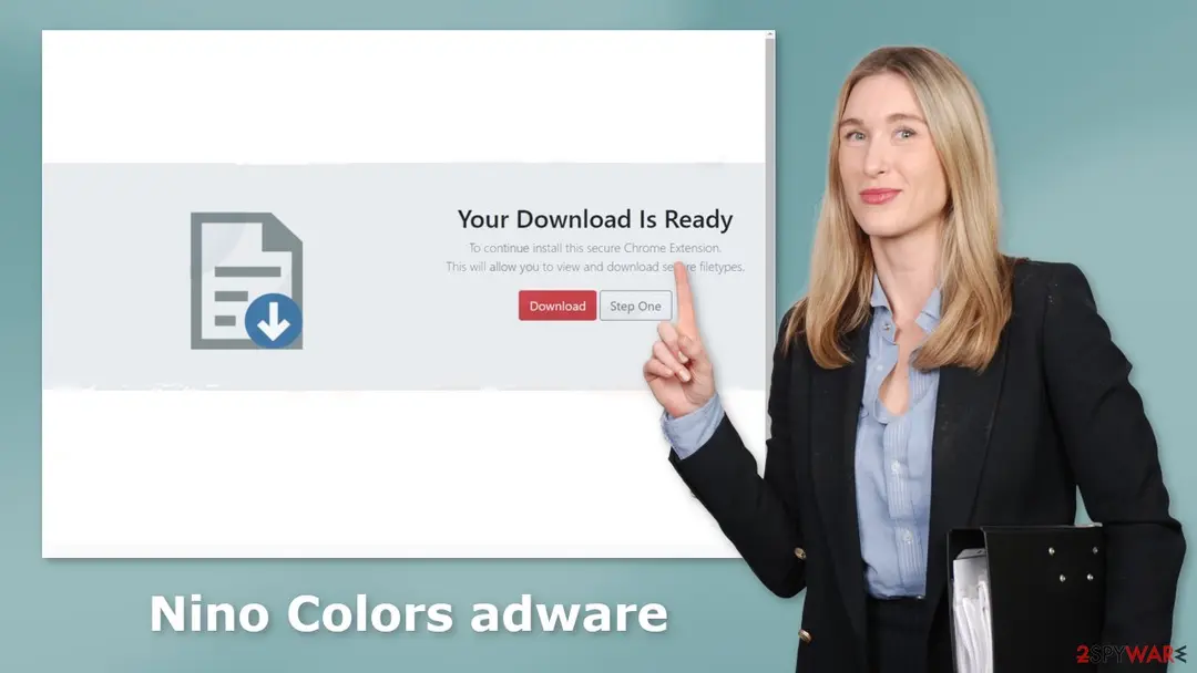 Screenshot of Nino Colors: adware
