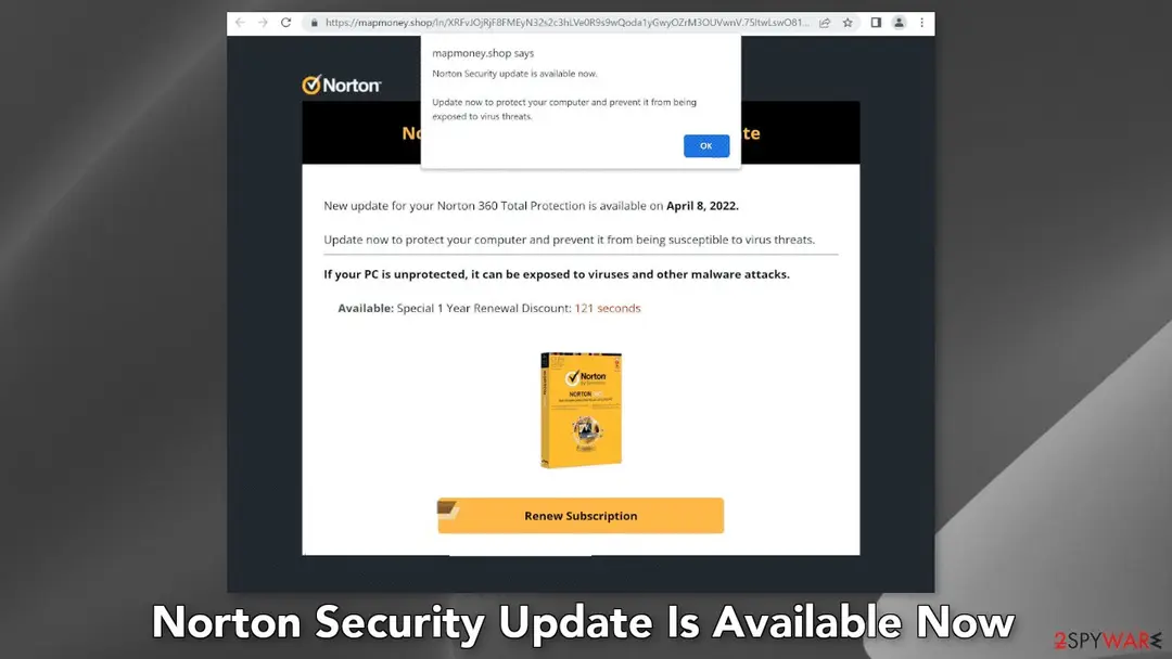 Norton Security Update Is Available Now: screenshot