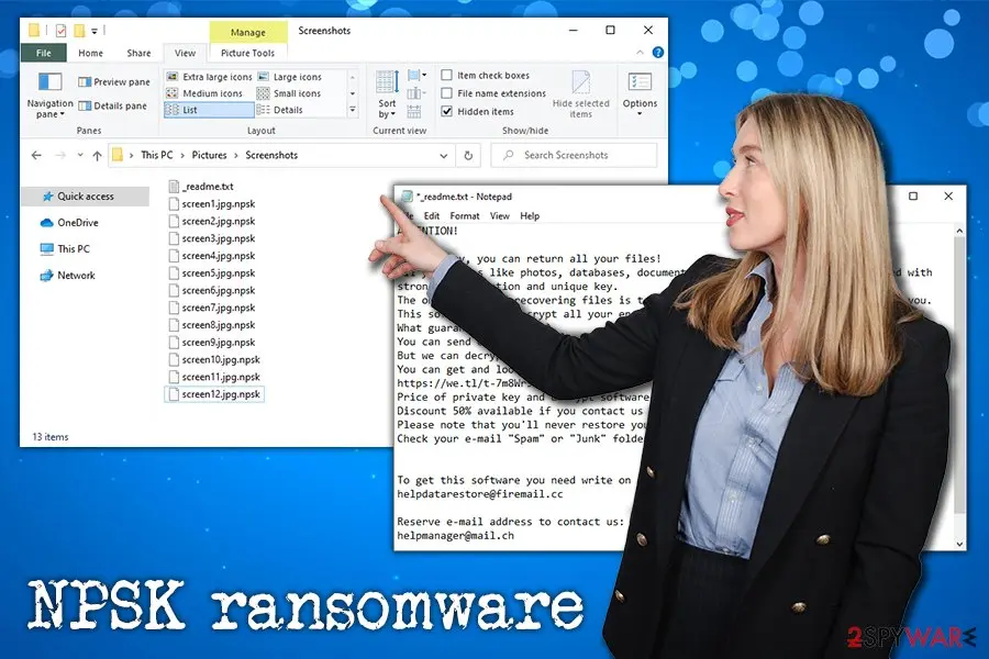 NPSK ransomware: data locker asks for ransom in bitcoin