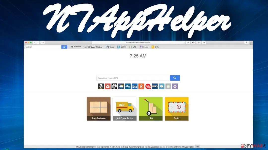 Screenshot of NTAppHelper: pup
