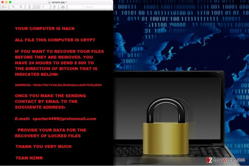 NZMR ransomware virus: nzmr ransomware