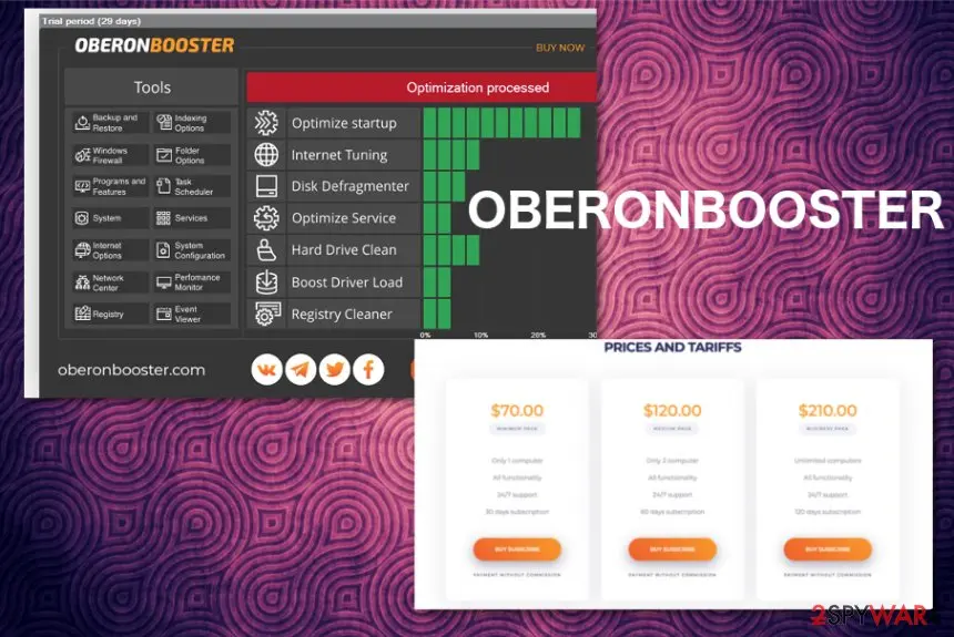 Screenshot of OberonBooster: rogue optimizer