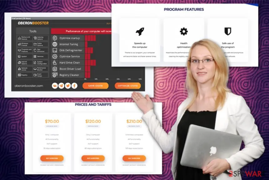 Screenshot of OberonBooster: virus