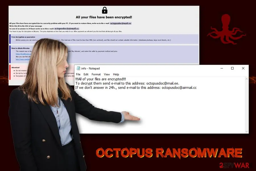 Octopus ransomware: demands 0 31 btc for file redemption