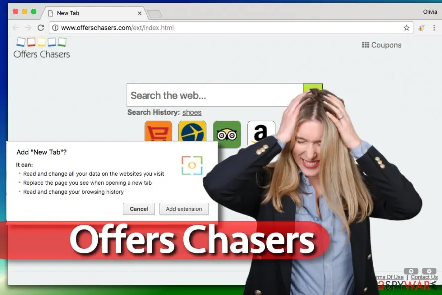 Offers Chasers virus: screenshot