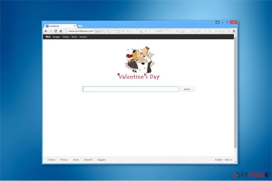 Omniboxes: com fake search engine