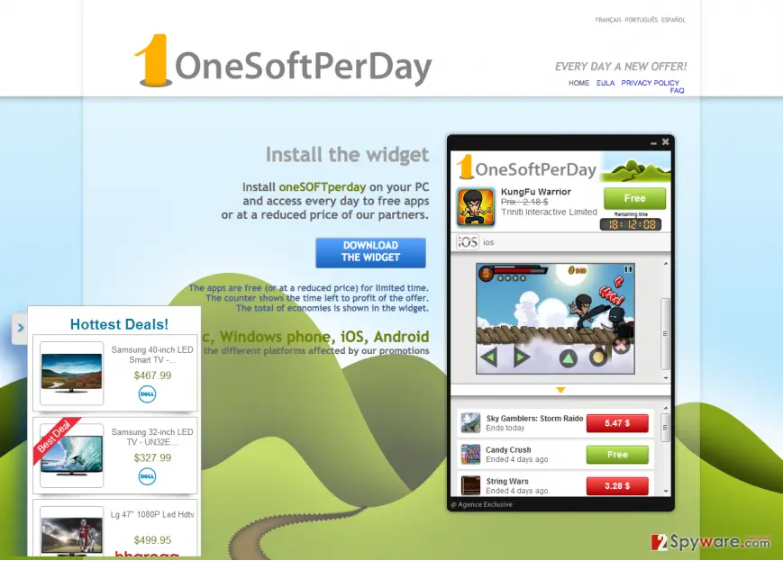 Onesoftperday ads: and official website