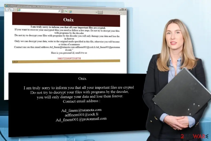 ONIX ransomware: onix virus