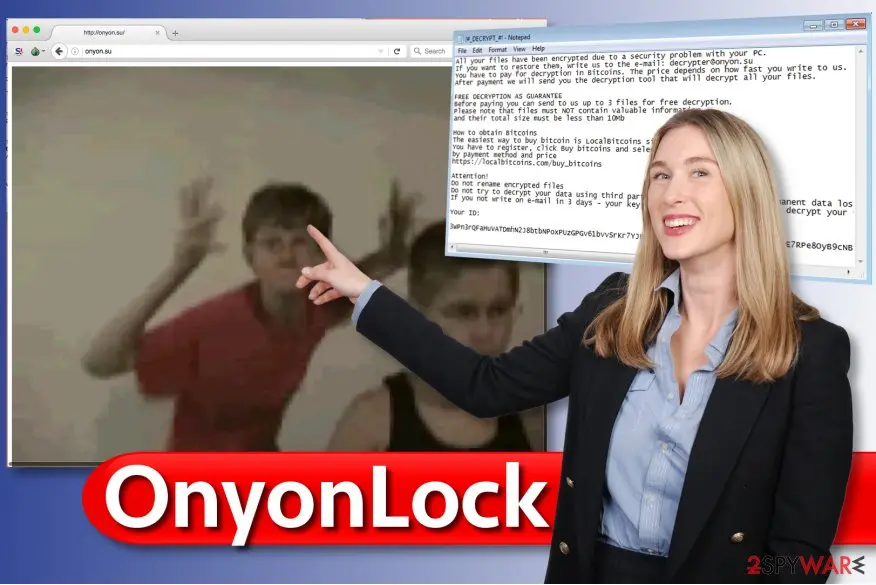 OnyonLock ransomware virus: website