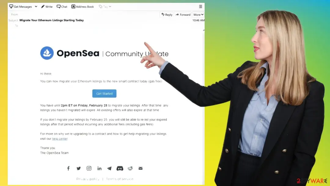 OpenSea email scam: opensea email spam